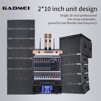 MORIN LA-210 Columna de sonido de la mejor calidad Altavoz de matriz de línea profesional Sistema de sonido pasivo potente de gama completa para fiesta