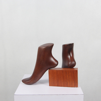Présentoir pour chaussures de haute qualité, mannequin pour vitrine en bois de hêtre, noir