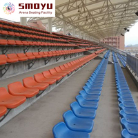 Chaise de stade en HDPE PP, dossier bas-moyen, 410x425mm, résistante aux UV, moulée par soufflage, auto-drainante, anti-âge, OEM