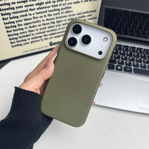 เคสโทรศัพท์ iPhone 18 สีเขียว รุ่นทอคุณภาพสูงแบบดั้งเดิม และเคส iPhone 18 Pro Max สีแดงเบอร์กันดี ของแท้ - Product Image 2