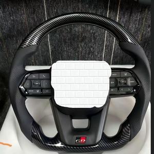 Volant de luxe en cuir et fibre de carbone à 4 branches pour Land Cruiser 200, Harrier, Venza, RAV4, Highlander, LC200, Kluger, Camry - Product Image 3