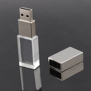 Memoria USB Acrílica Personalizada para Regalo de Boda, 128GB 32GB 4GB, Memoria USB 3.0 con Iluminación, Memoria USB de Cristal - Product Image 1