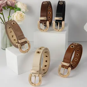 Cinturones de cintura de cuero PU de nuevo estilo occidental informal múltiples nuevos productos diseñador 2024 nuevos cinturones de cintura de última moda para mujeres