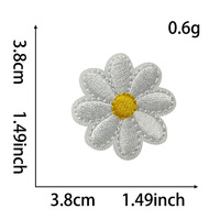 Patch chenille personnalisé Kawaii fleurs beaux patchs de mode brodés pour accessoires vestimentaires thermocollants pour chapeau pour enfants
