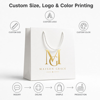 Bolsas de Papel Blanco Resistente, Personalizadas, para Eventos Corporativos y Minoristas, Ecológicas, Venta al Por Mayor, Suministro Directo de Fábrica