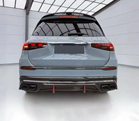 Nouveau kit carrosserie personnalisé en fibre de carbone pour Mercedes-Benz GLS Maybach, style LD gris, séparateur en carbone pour SUV, kits de style VIP