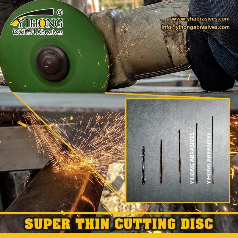Ferramentas abrasivas planas para corte de resina, disco de corte de 4,5 polegadas, rodas de corte 115x1.2x22mm para aço inoxidável