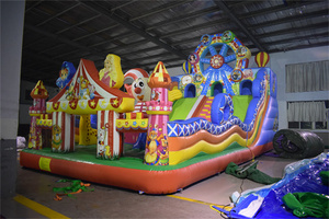Buttafuori gonfiabili commerciali che saltano castello gonfiabile con scivolo per bambini all'aperto LI gioco all'aperto Logo personalizzato accettabile - Product Image 4