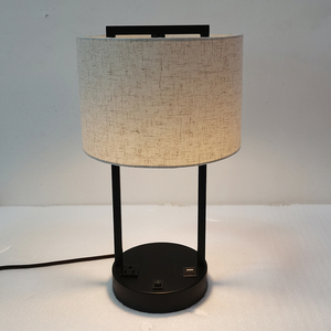 Hiện đại vải trắng bóng Đèn LED bảng đèn cho phòng ngủ nhà thông minh cạnh giường ngủ đọc sách với 2 USB cửa hàng khách sạn trang trí chiếu sáng - Product Image 4