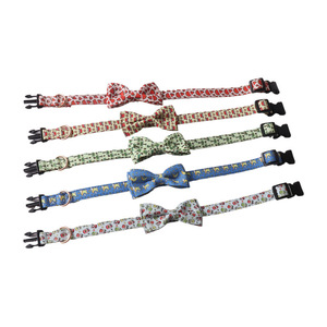 Groothandel Hond Halsband Luxe Zomer Vruchtensap Krab Plastic Gesp Verstelbare Kleine Middelgrote Vlinderdas Hond Halsband - Product Image 2