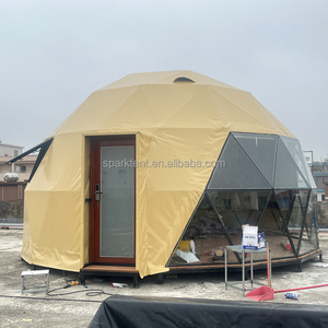 Cúpula <span class=keywords><strong>de</strong></span> hotel <span class=keywords><strong>de</strong></span> lujo Geo Camping PVC Glamping cúpula geodésica casa tienda con ventana <span class=keywords><strong>de</strong></span> cristal - Product Image 3