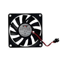Ventilateur axial DC sans balais en plastique, haute vitesse, faible bruit, carré 7010, avec roulement à billes ou à manchon, OEM/ODM 5V/12V/24V