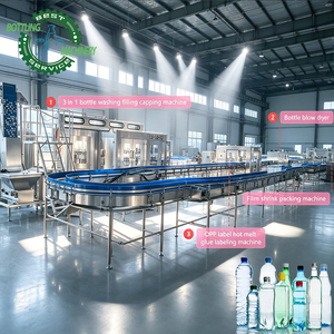 Ligne d'embouteillage d'eau CGF50-50-15 24000BPH, machine de remplissage de bouteilles PET, solution fiable pour augmenter les profits des revendeurs - Product Image 1