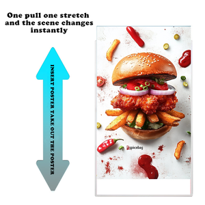 Tùy chỉnh kích thước dọc treo tường siêu mỏng dẫn hộp Đèn thương mại siêu mỏng hộp Đèn Giao hàng nhanh - Product Image 4