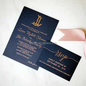 2024 Custom Wedding Invitations gold Foil Personalize gold wedding invitations Wedding gold Foil invites