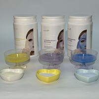Masque facial en poudre cristalline à base de plantes, enrichi en vitamine C, hydratant, blanchissant et anti-âge, de qualité supérieure, bio et naturel, pour le visage et le nez