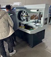 Machine-Outil à Tour CNC pour Jantes en Alliage, Découpe Diamant, Machine de Profilage et Réparation de Jantes d'Atelier