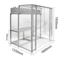 ZJNF meilleure cabine de nettoyage modulaire à flux d'air laminaire pour salle blanche avec filtre plissé HEPA différents niveaux de propreté