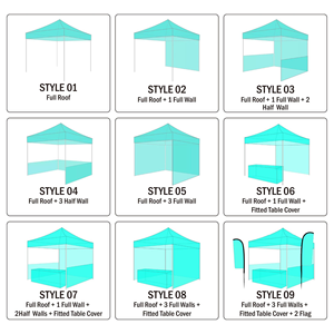 TIENDA Evento personalizado instantáneo 3X3m Marquee Pop up Aluminio Plegable Gazebo Canopy 10x10 Trade Show Carpa - Product Image 2