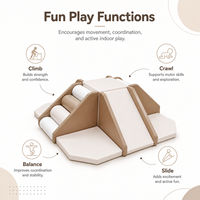 Kommerzielles Neutrales Kleinkind-Spielgerät Schaumstoff-Pyramiden-Kletterer Indoor-Spielplatz Kletter-Spielzeug für Party-Vermietung und Event-Verleih