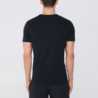 T-shirt Homme de Haute Qualité en Coton Stretch 100% Léger Coupe Slim Col en V