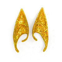 Oreilles d'elfe d'Halloween en latex de 12 cm, accessoires de bijoux, oreilles pointues d'avatar, oreilles de gnome qui brillent dans le noir