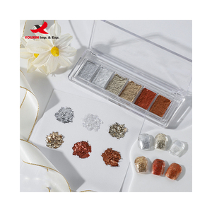 Poudre de paillettes pour ongles solide, effet opale brillant, 6 couleurs, irisée, réfléchissante, de haute qualité, décoration de paillettes - Product Image 5