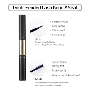 Gollee 30D 40D Packaging Custom Diy Cluster Lashes/Diy Eyelash Extensions Private Label/Diy Lash Extension Kit Bond And Seal