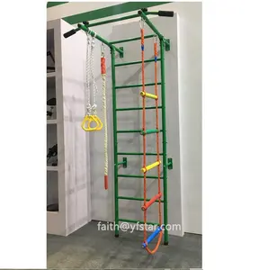 Fabricação de Multi-função Escada Parede Sueco Crianças Playground Escalador de Puxar Para Cima As Barras de Macaco Casa Exercício Equipamentos de Ginástica