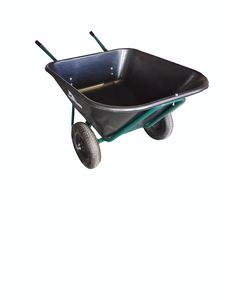 Carretilla grande de 200 litros para jardín, dos ruedas, estable - Product Image 2