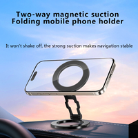 Support magnétique pour téléphone portable, support magnétique à double face, pour voiture, salle de sport, fixation sur toute surface métallique, rotation à 360