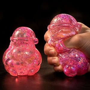 Jouet Squishy Père Noël en TPR avec paillettes de maltose, sans BPA, globe à neige à rebond lent, anti-stress, sensoriel, décompression - Product Image 3