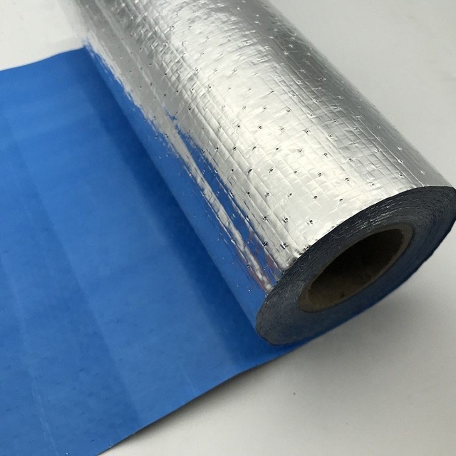 High Reflectivity Building Thermal Insulation Radiator Foil Aluminum Film Woven Fabric Radiant Barrier