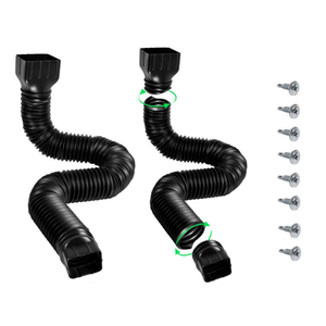 thumbnail image 2 of Flexible Rain Gutter Downspout Extension, Drain Away Downspout Extender 2 of 10