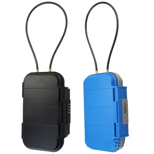 Coffre-fort de voyage étanche avec apparence bleue colorée, serrure à combinaison à 4 chiffres G13, rangement suspendu pour le camping en plein air - Product Image 2