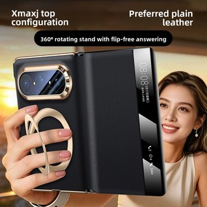 Étui de téléphone pour Pura XMax, entièrement enveloppant, avec rabat magnétique, support rotatif, double protection de la charnière, étui pour téléphone à écran pliable - Product Image 1