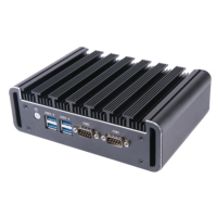 Ordinateur industriel mini sans ventilateur, Intel Core I5, double LAN, ports COM, Windows, Linux, ordinateur industriel embarqué