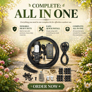 Sistema di raffreddamento a nebulizzazione con pompa da 9 m <span class=keywords><strong>per</strong></span> irrigazione serra, kit <span class=keywords><strong>per</strong></span> giardinaggio - Product Image 1