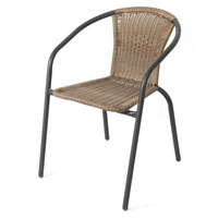 Antique Extérieur Jardin Balcon Cour Fauteuil En Rotin Simple Chaise Chaise De Loisirs Meubles De Jardin En Osier