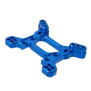 Componente Circular de Aluminio Mecanizado por CNC, Anodizado en Azul - Product Image 3