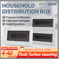 Boîte de distribution LYEBOX LYM3 40 voies |   Tableau de distribution métallique encastré |   Panneau de commande d'alimentation intelligent pour disjoncteur intérieur CHNT OEM