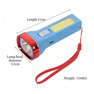 브라이트 버드 다기능 ABS USB 충전식 IP44 방수 휴대용 손전등 작업등 LED 캠핑 조절 가능 - Product Image 4