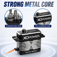 Servomoteur XQ-POWER XQS8020D 8.4V avec mécanisme de chute, engrenage en acier inoxydable 22KG, boîtier en aluminium CNC, sans noyau, étanche, pour RC