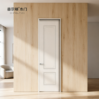 Portes intérieures en bois massif insonorisées, portes en bois modernes résistantes à l'humidité pour projets hôteliers