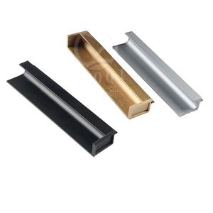 18mm Conseil Meubles Placard Armoire De Cuisine En Aluminium <span class=keywords><strong>Invisible</strong></span> Noir Or Poignée Poignées L Profils - Product Image 1