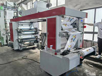 Machine d'impression flexographique 4 couleurs pour film de sacs shopping en PE à vitesse moyenne YT-41000