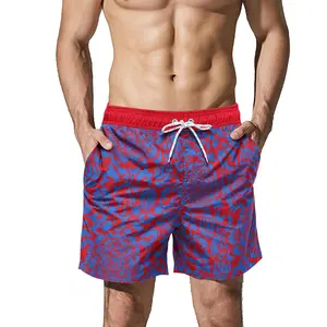 2022 Wholesale Custom Men Design Swim Trunks Swimwear Funky Floral Board Short With Polyester Fabric For Summer Holiday ST-FLD03
