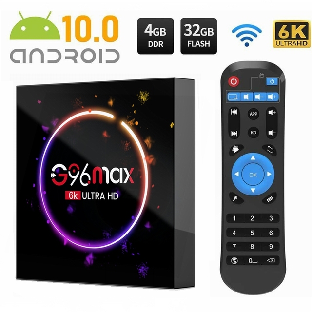 G96 Max H616 Smart TV Box Android 10.0 4G 64GB 128GB Quad Core HD 6K Youtube Media Player 2.4G 5G Wifi BT Android 10 Set Top Box