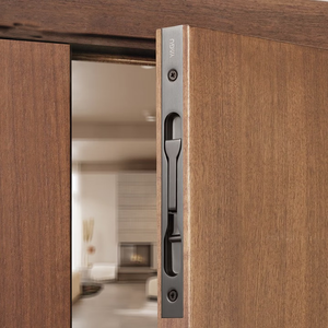 Loquet central antivol double ouverture invisible en acier inoxydable pour porte mère-enfant, loquet de porte coupe-feu - Product Image 1