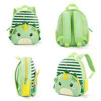 Sac à dos en néoprène personnalisé pour garçons et filles, motif dessin animé 3D mignon, idéal pour la maternelle et l'école